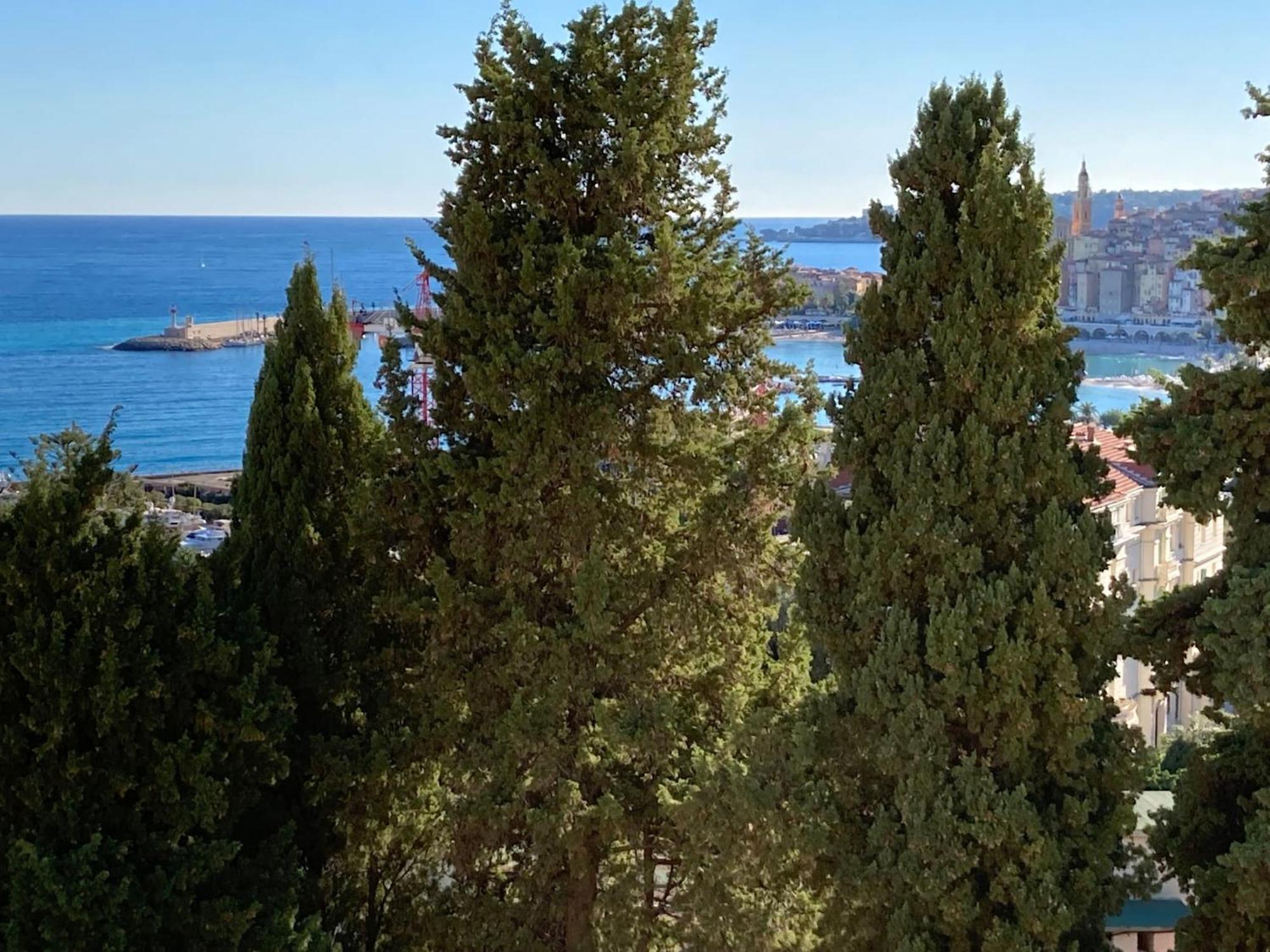 'La Villa Hygie' Cozy Appartement, Vue Mer مينتون المظهر الخارجي الصورة